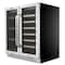 Whynter 30 in Built-In French Door Dual Zone Wine Refrigerator/Beverage Center BWB-3388FDS - alternate 2
